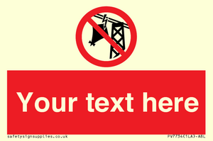 Custom prohibition do not fly kites near overhead electrical power lines